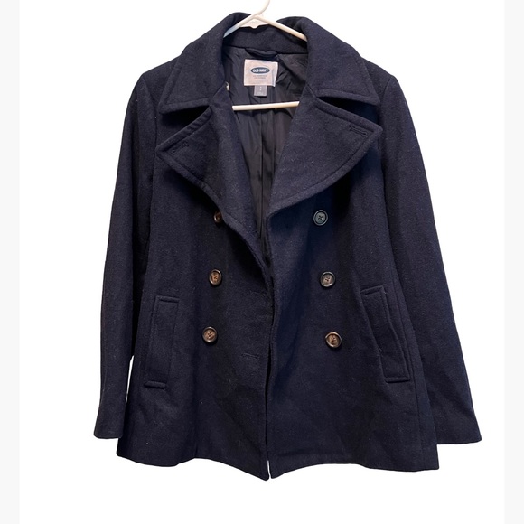 Navy wool coat - Picture 1 of 5